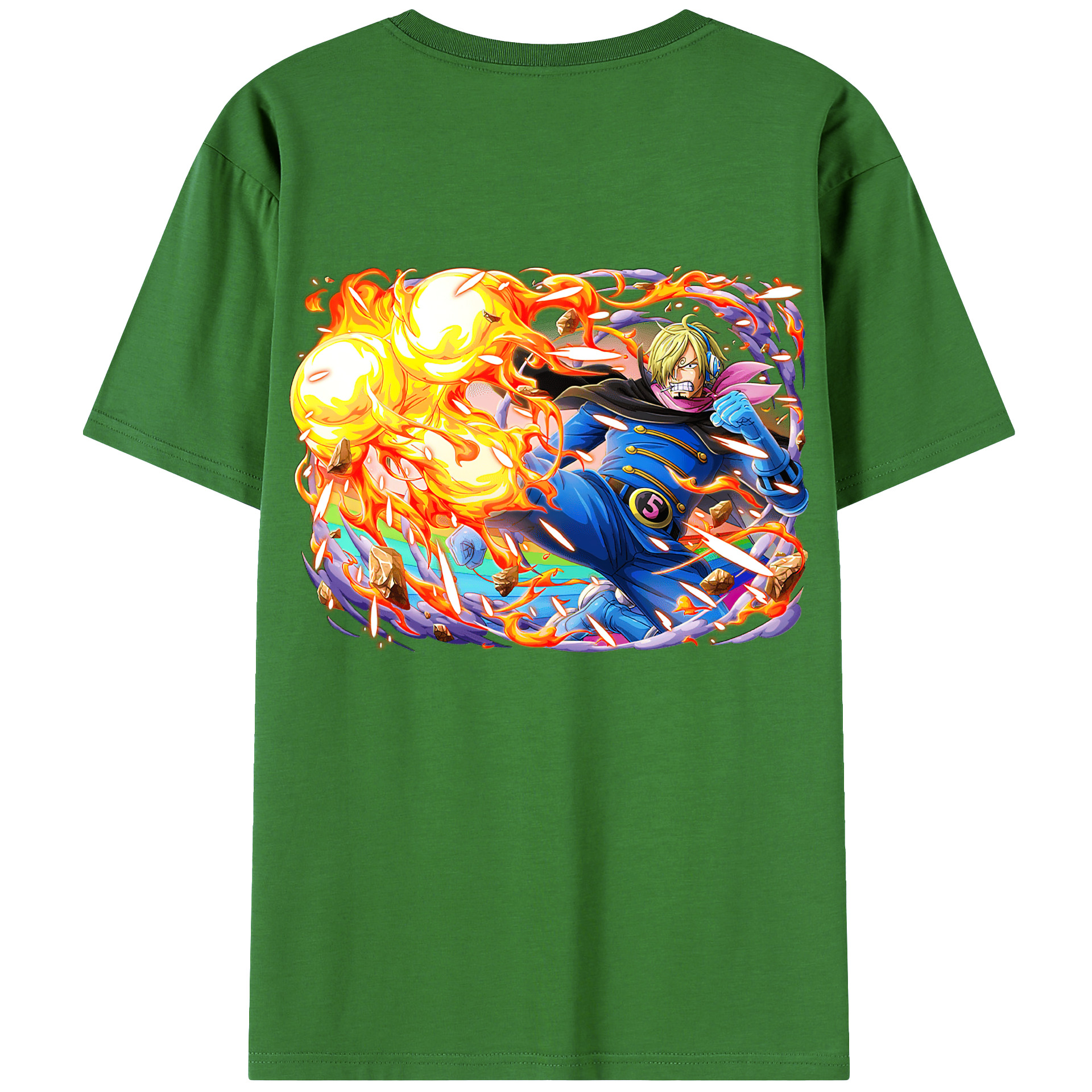 （画像用） ワンピース サンジ ONE PIECE Sanji レディース半袖Tシャツ(バックプリント)